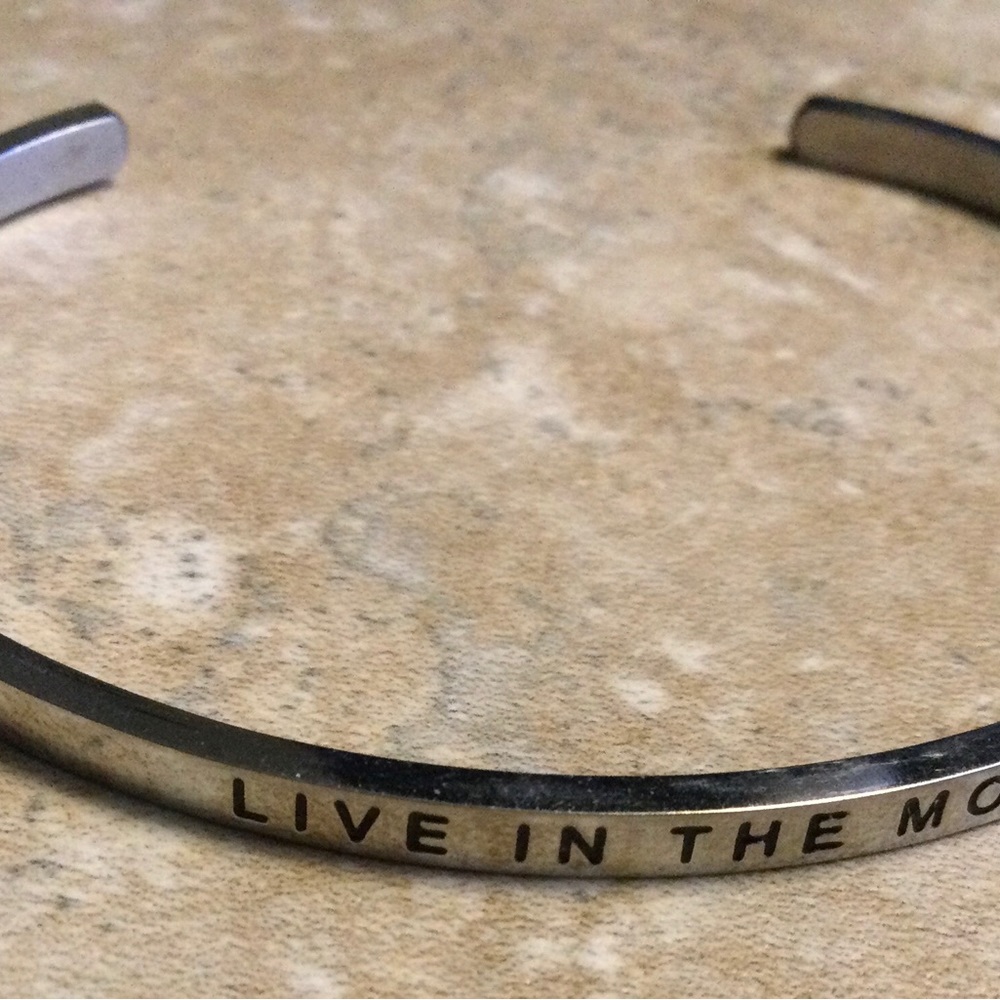 MantraBand Bangle Bracelet LIVE IN THE MOMENT